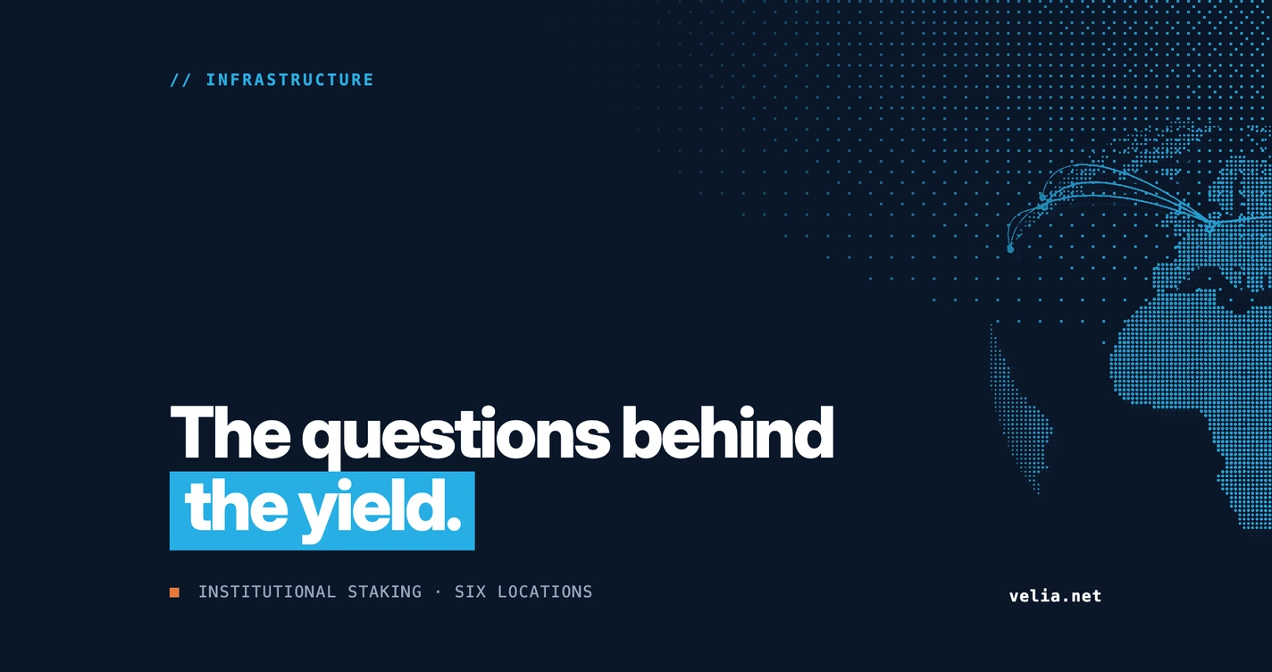 Institutional Staking Infrastructure: What Allocators Ask Before They Delegate